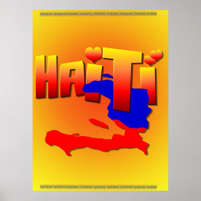 Póster HAITI LOVE Print (Frente)
