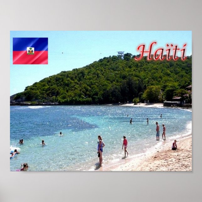 Póster Haití - Playa de Labadee - (Frente)