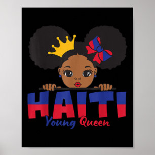 Póster Haití: Tee De Bandera Haitiana Para Niños Melani