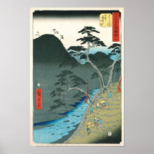 Póster Hakone, Bella Artes japonés de Hiroshige