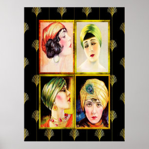Póster Hal Phyff Art Deco Ladies 1926