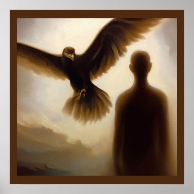Póster Halcón Animal Espiritual 1 (Frente)