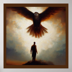 Póster Halcón animal espiritual 2