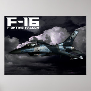Póster Halcón que lucha F-16