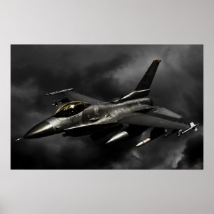 Póster Halcón que lucha F-16