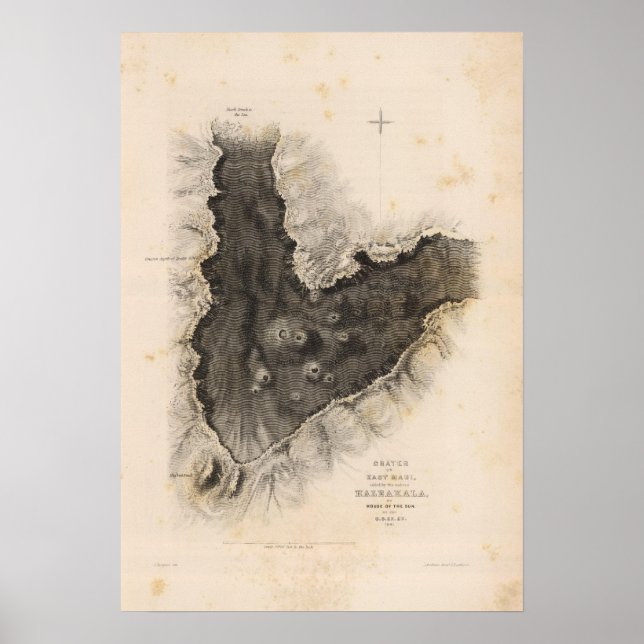 Póster Haleakala, Hawai (Frente)