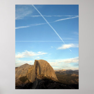Póster Half Dome Contrails