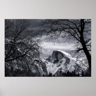 Póster Half Dome in Winter Yosemite Valley