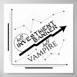 Póster Half Investment Banker, Half Vampire
