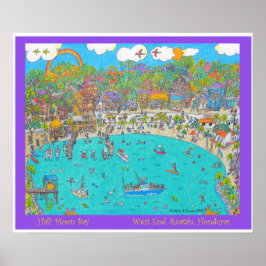 Póster Half Moon Bay, Roatan