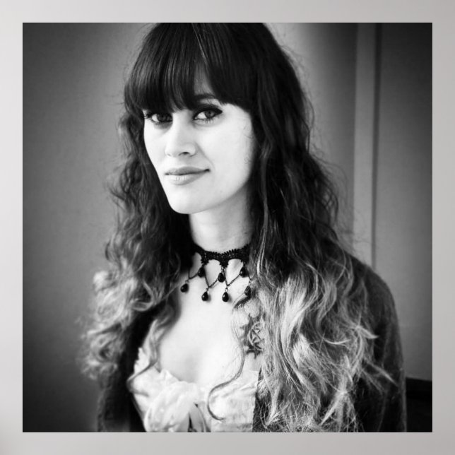 Póster HalfAngel66 Blanco y negro (Frente)