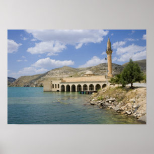 Póster Halfeti Merkez Camii (Mezquita Central) en parte