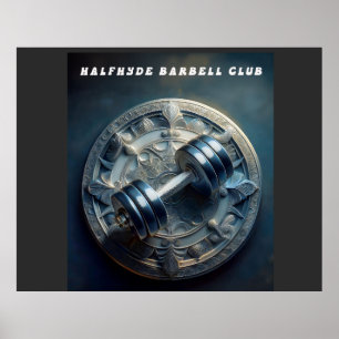 Póster halfhyde Barbell Club