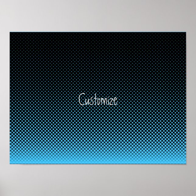 Póster Halftone Vector Diamond Pattern Thunder_Cove (Frente)
