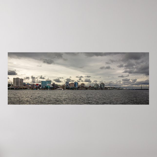 Póster Halifax Harbour Skyline (Frente)