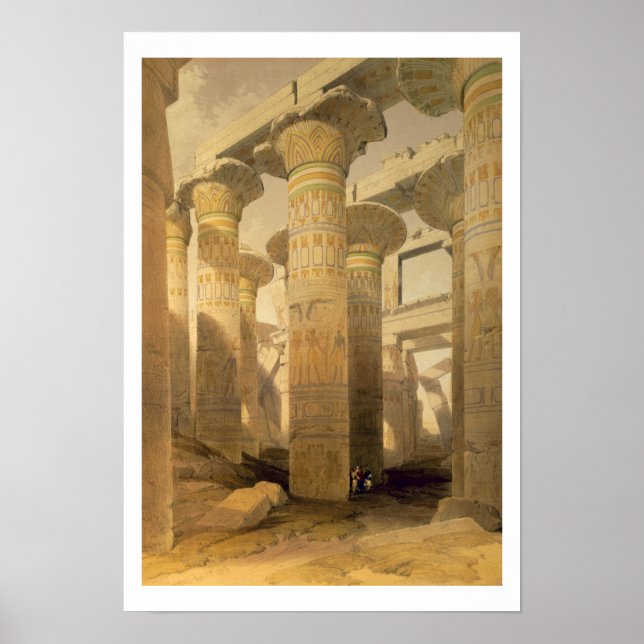 Póster Hall of Columns, Karnak, from "Egypt and Nubia", V (Frente)