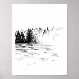Póster Hallado: niebla de la naturaleza
