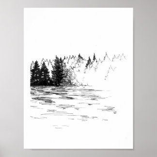 Póster Hallado: niebla de la naturaleza