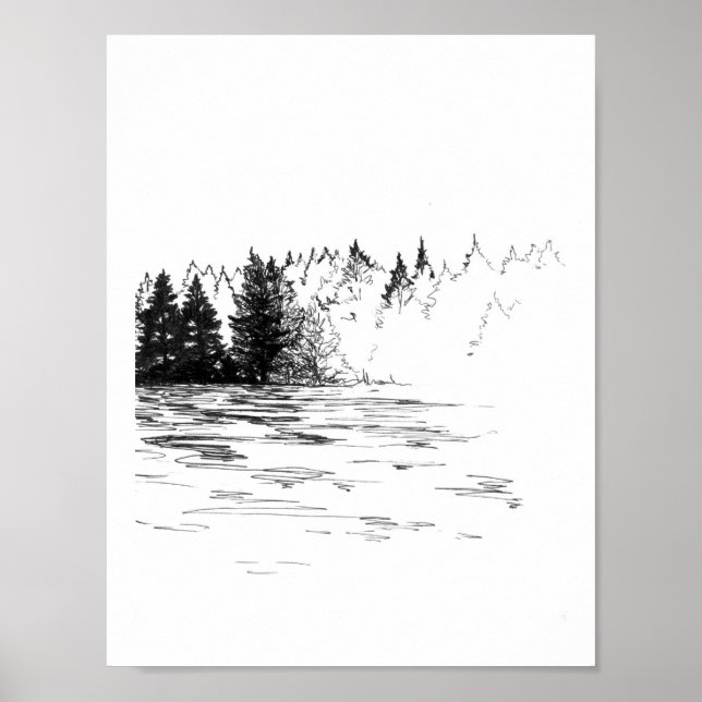 Póster Hallado: niebla de la naturaleza (Frente)