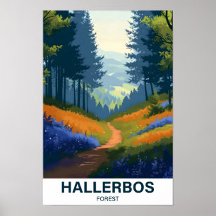 Póster Hallerbos Forest Halle Brabant Flandria Belgia