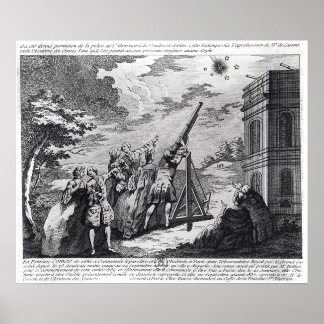 Póster Halley's Comet Observed in 1759 by Cassini III (Frente)