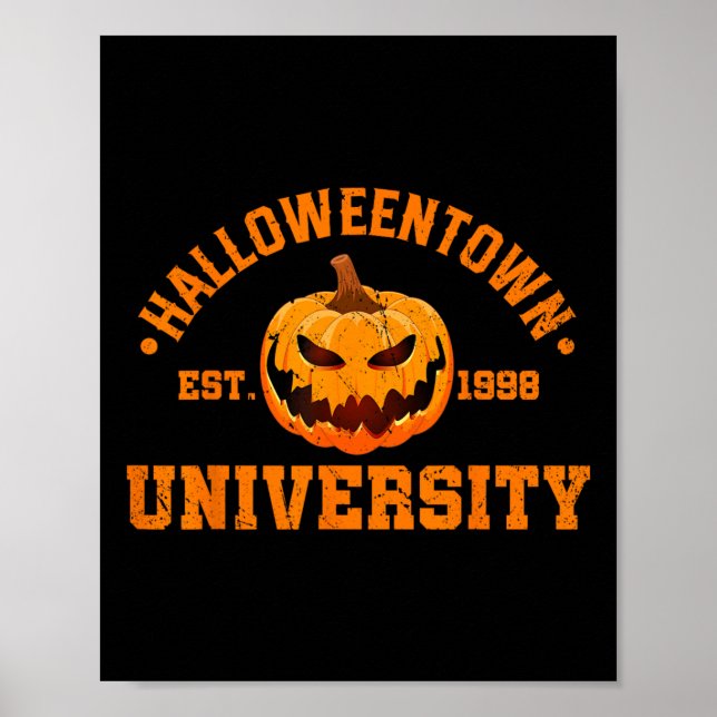 Póster Hallowe de la Universidad de Halloween Est 1998 (Frente)