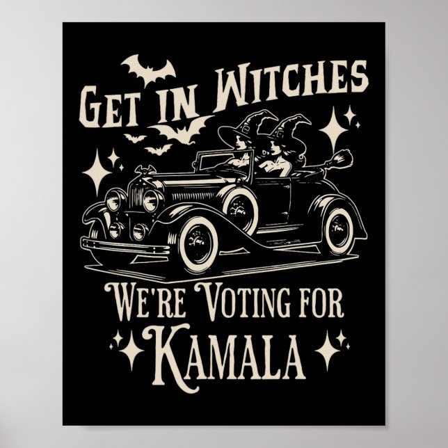 Póster Halloween 1692 entrar en brujas Estamos votando po (Frente)