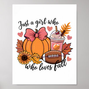 Póster Halloween 2024 Sólo un Chica que ama la calabaza o