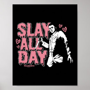 Póster Halloween 2 El día de San Valentín Michael Myers S