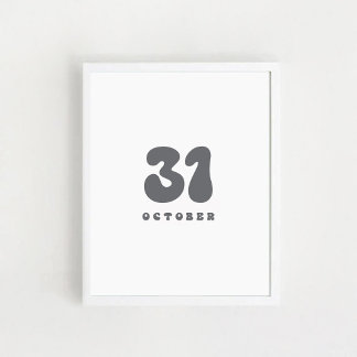 Póster Halloween 31 de octubre