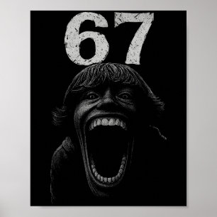 Póster Halloween 67 Scp Horror Face Scary Costume Shirt H