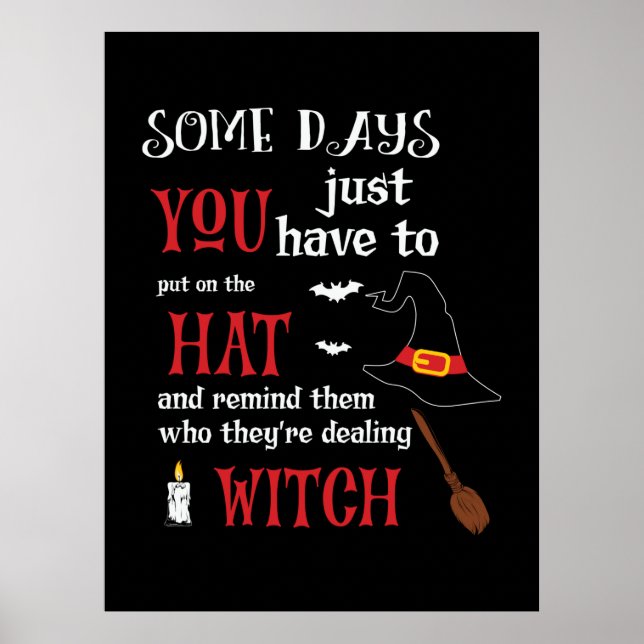 Póster Halloween Algunos Días Que Tienes Que Cumpleaños (Frente)