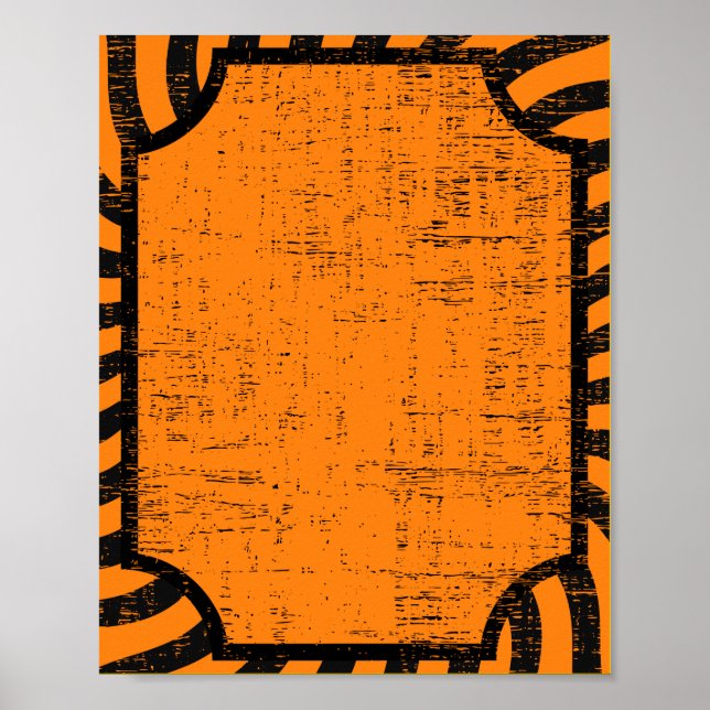 Póster Halloween angustiado (Frente)