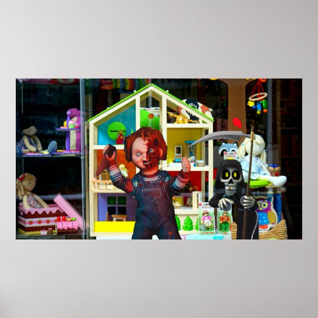 Póster Halloween atemorizante. (Frente)