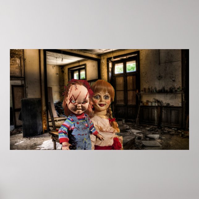 Póster Halloween aterrador. (Frente)