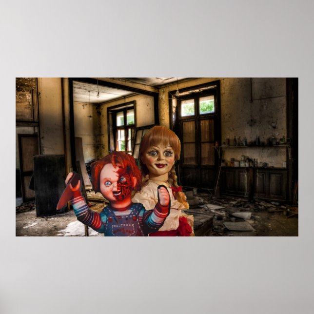 Póster Halloween aterrador. (Frente)