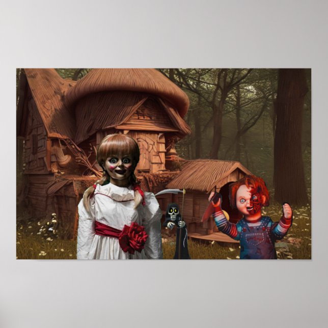 Póster Halloween aterrador. (Frente)