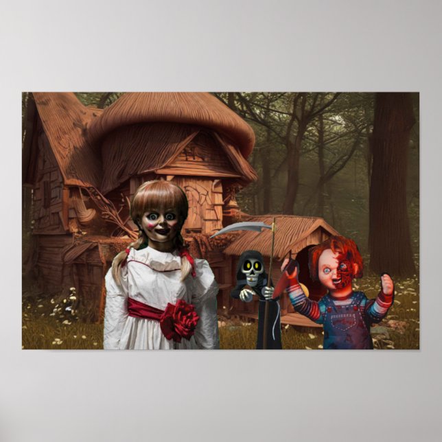 Póster Halloween aterrador. (Frente)
