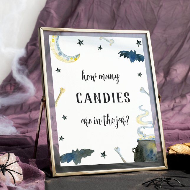 Póster Halloween Baby Shower Candy Guessing Game Sign (Subido por el creador)