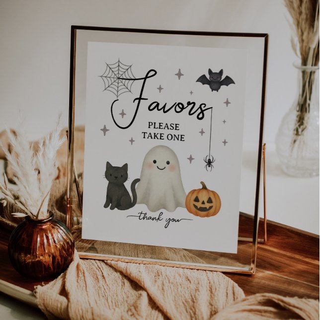 Póster Halloween Baby Shower favorece al Rótulo (Subido por el creador)