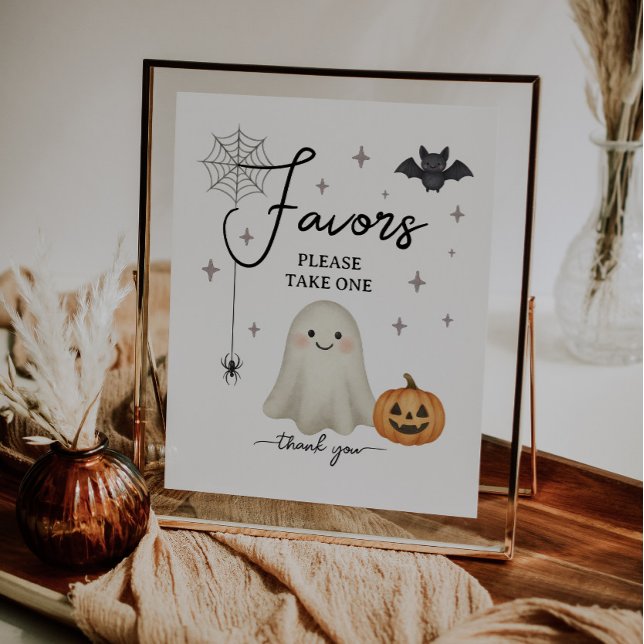 Póster Halloween Baby Shower favorece al Rótulo (Subido por el creador)