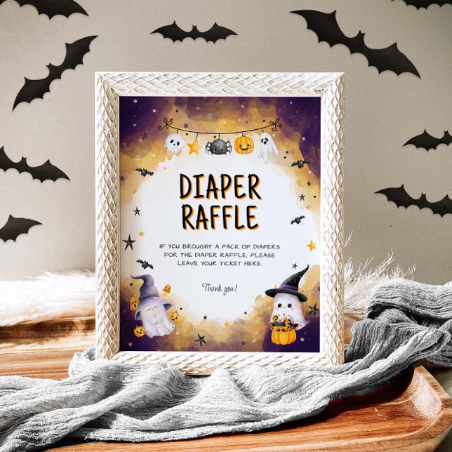 Póster Halloween Baby Shower Game Diaper Raffle Rótulo (Subido por el creador)