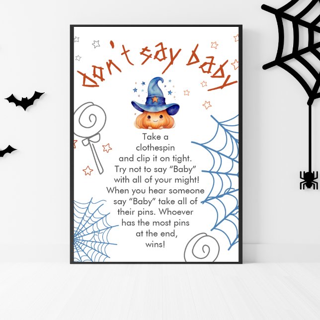 Póster Halloween Baby Shower no dice Poster de juego para (Subido por el creador)