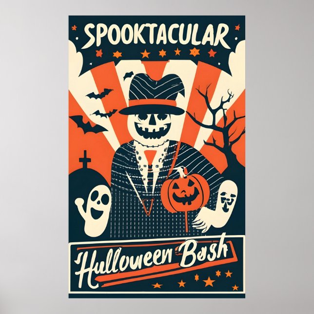 Póster Halloween Bash Spooktacular (Frente)