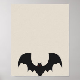 Póster Halloween bat