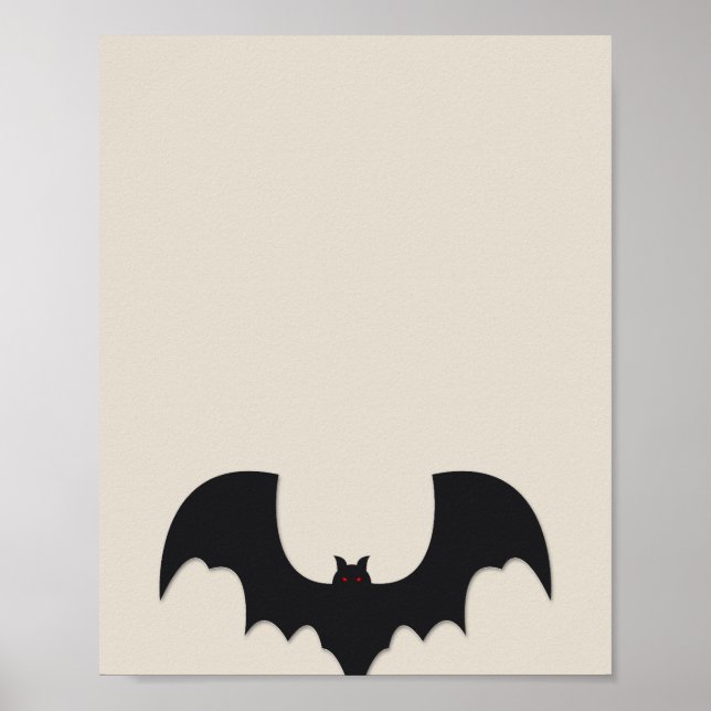 Póster Halloween bat (Frente)