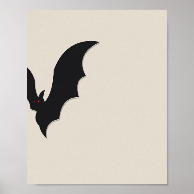 Póster Halloween bat (Frente)
