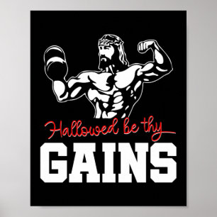 Póster Halloween Be Thy Gana Jesus Workout