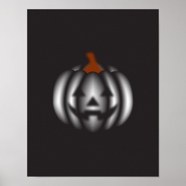 Póster Halloween black pumpkin  (Frente)