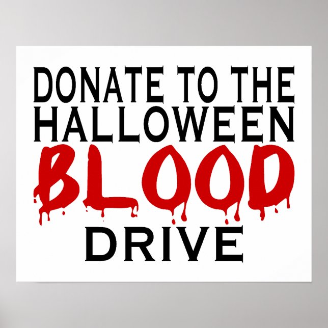 Póster Halloween Blood Drive (Frente)